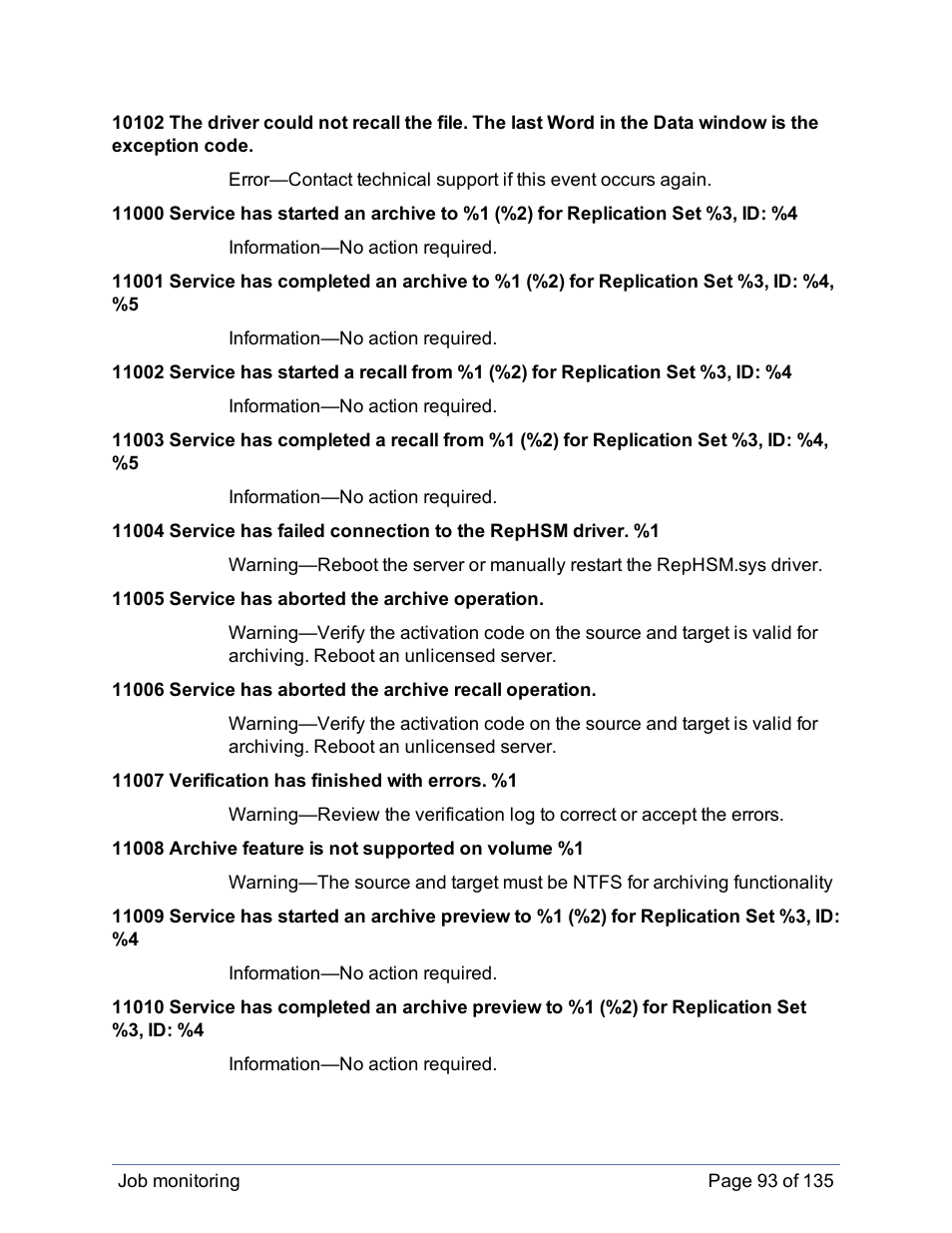 HP Storage Mirroring Software User Manual | Page 94 / 136