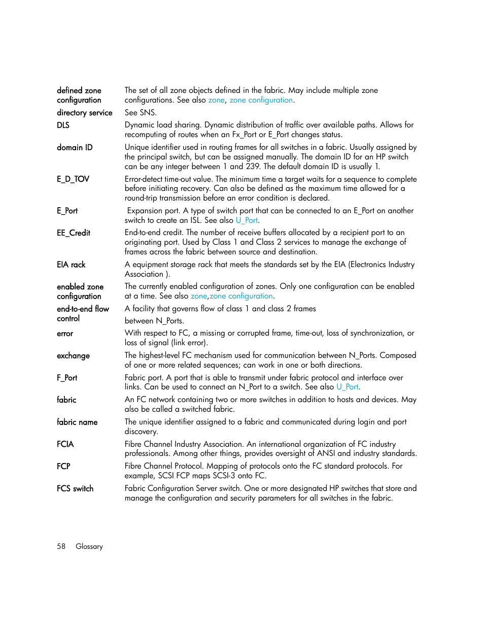 HP Cisco MDS 9124e Fabric Switch for BladeSystem c-Class User Manual | Page 58 / 68