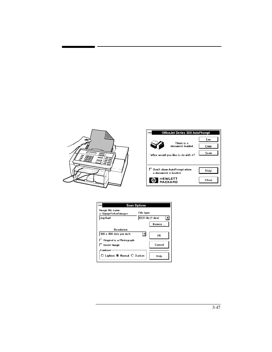 Scanning, Scanning using the autoprompt | HP Officejet 350 All-in-One Printer User Manual | Page 116 / 227