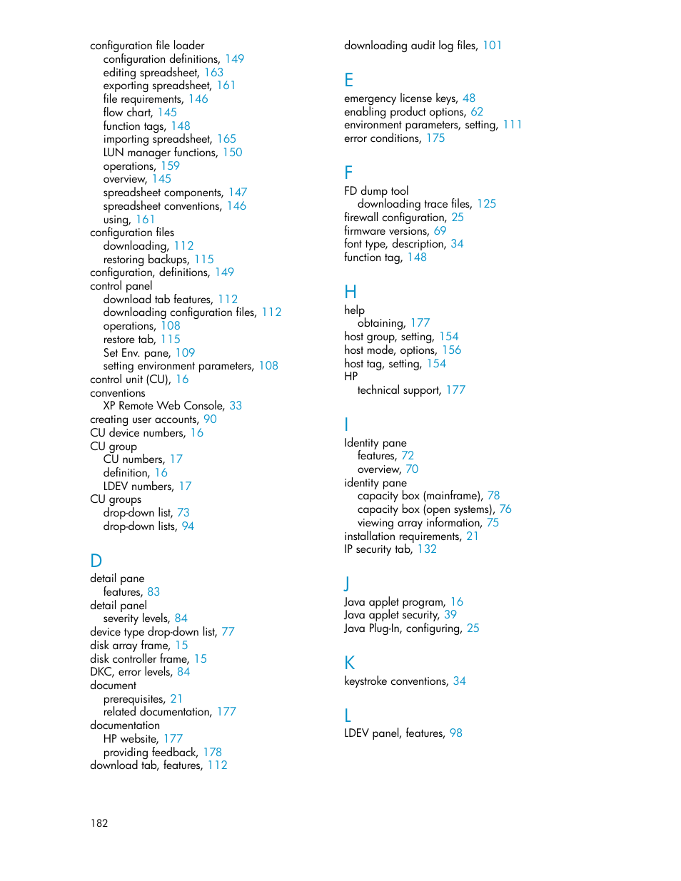 HP StorageWorks XP Remote Web Console Software User Manual | Page 182 / 186