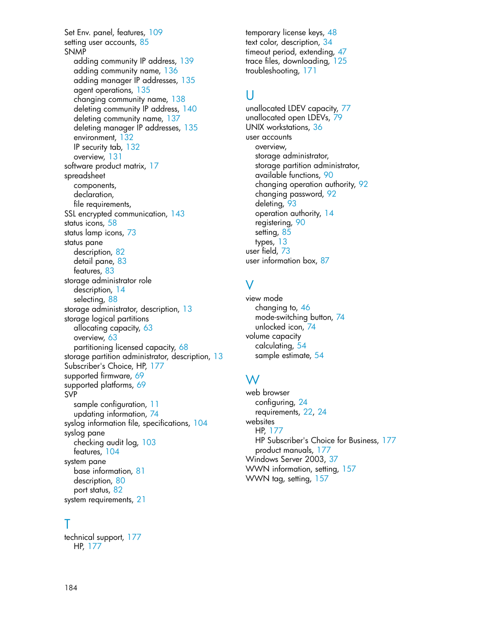 HP StorageWorks XP Remote Web Console Software User Manual | Page 184 / 186