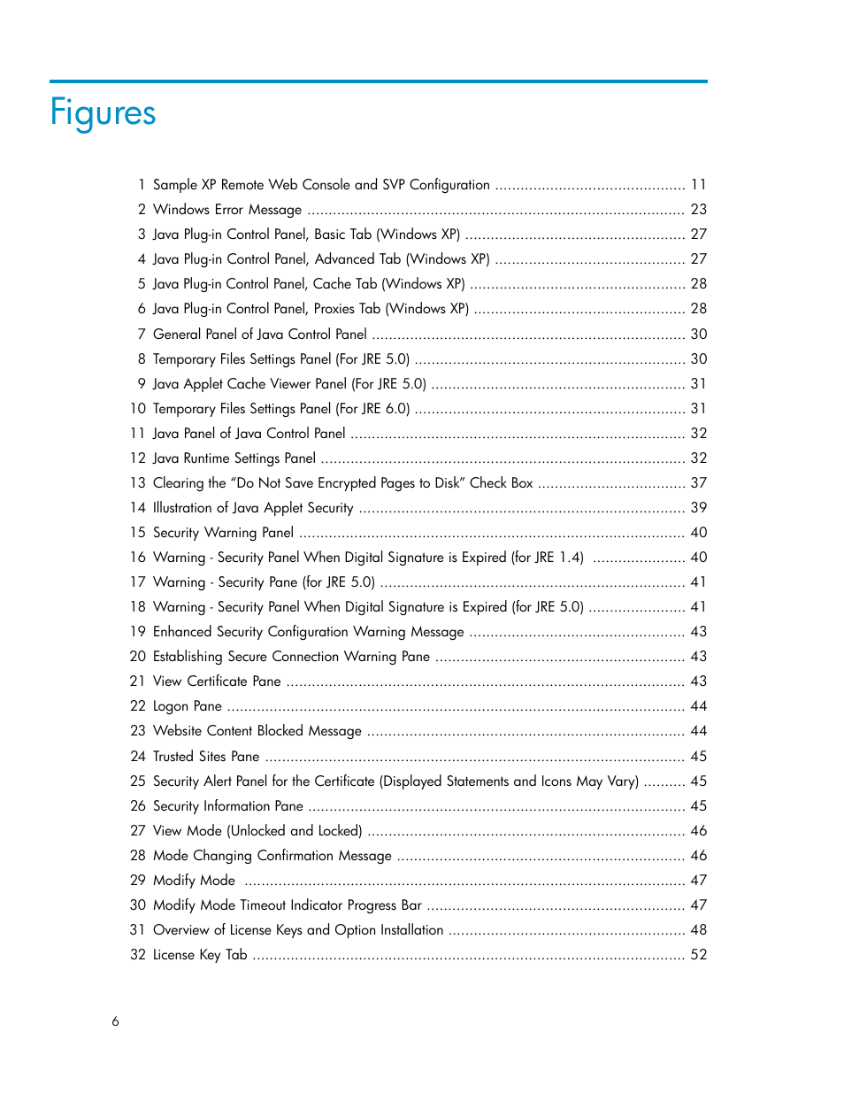 Figures | HP StorageWorks XP Remote Web Console Software User Manual | Page 6 / 186