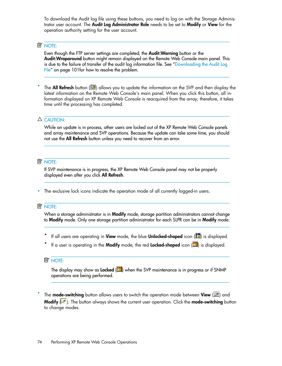 HP StorageWorks XP Remote Web Console Software User Manual | Page 74 / 186