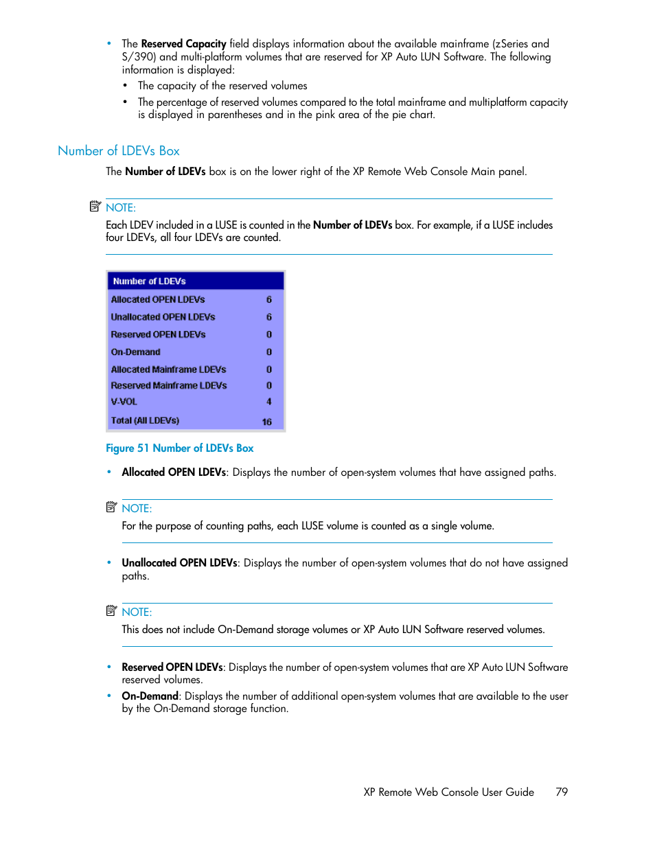 Number of ldevs box | HP StorageWorks XP Remote Web Console Software User Manual | Page 79 / 186