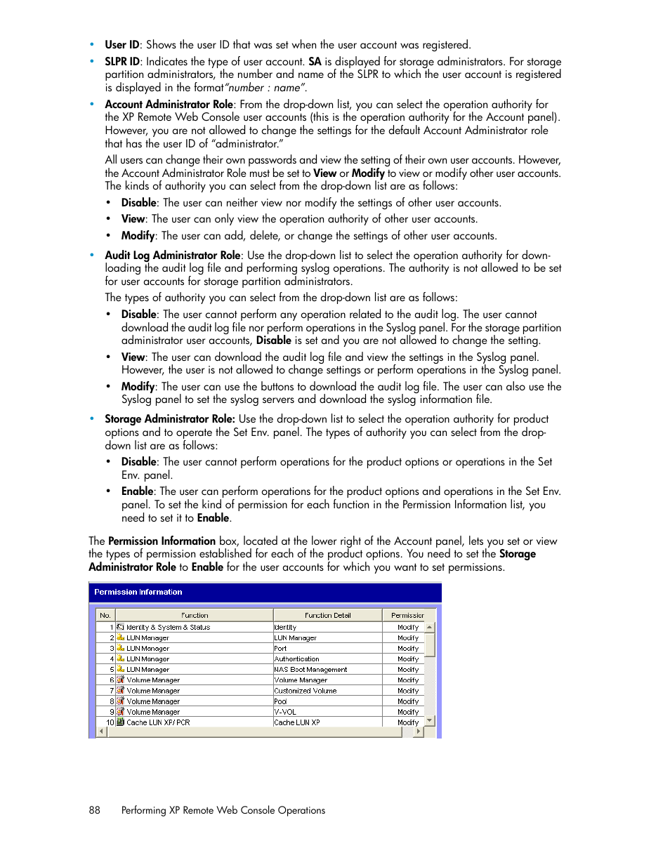 HP StorageWorks XP Remote Web Console Software User Manual | Page 88 / 186