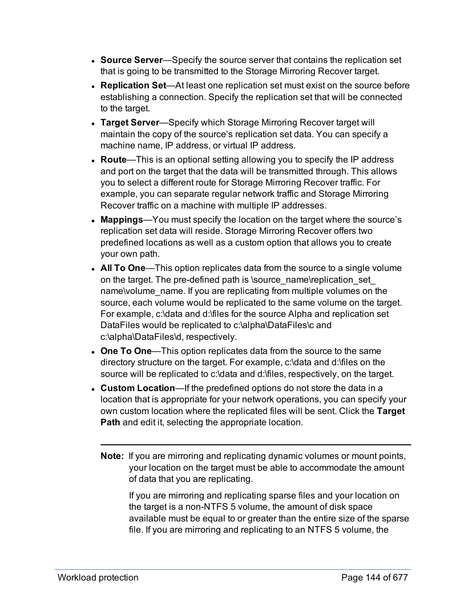 HP Storage Mirroring Software User Manual | Page 145 / 678