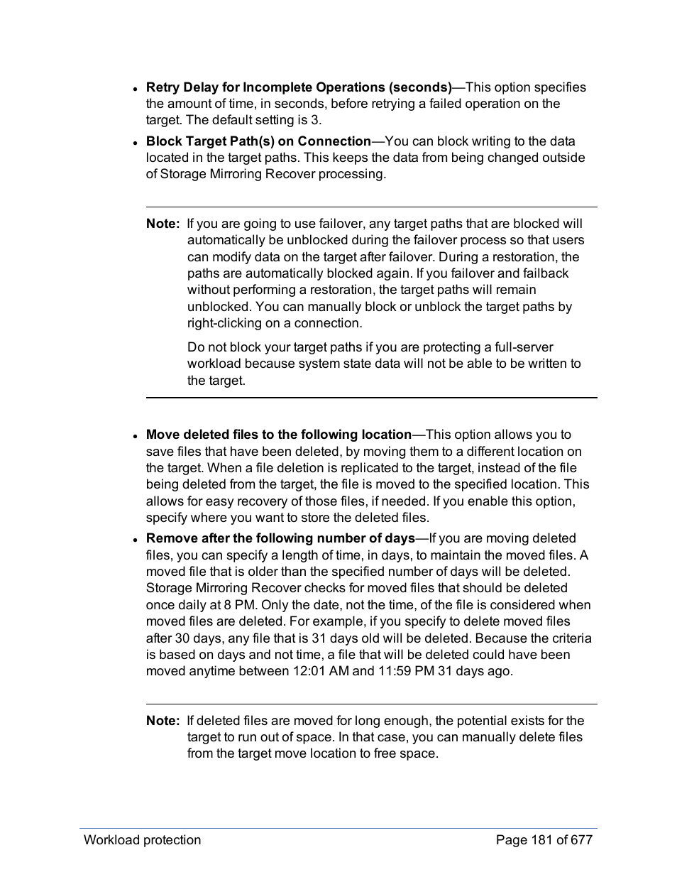 HP Storage Mirroring Software User Manual | Page 182 / 678