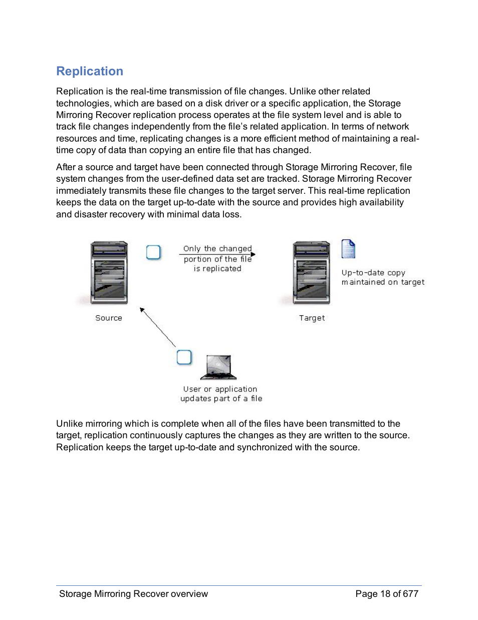 Replication | HP Storage Mirroring Software User Manual | Page 19 / 678