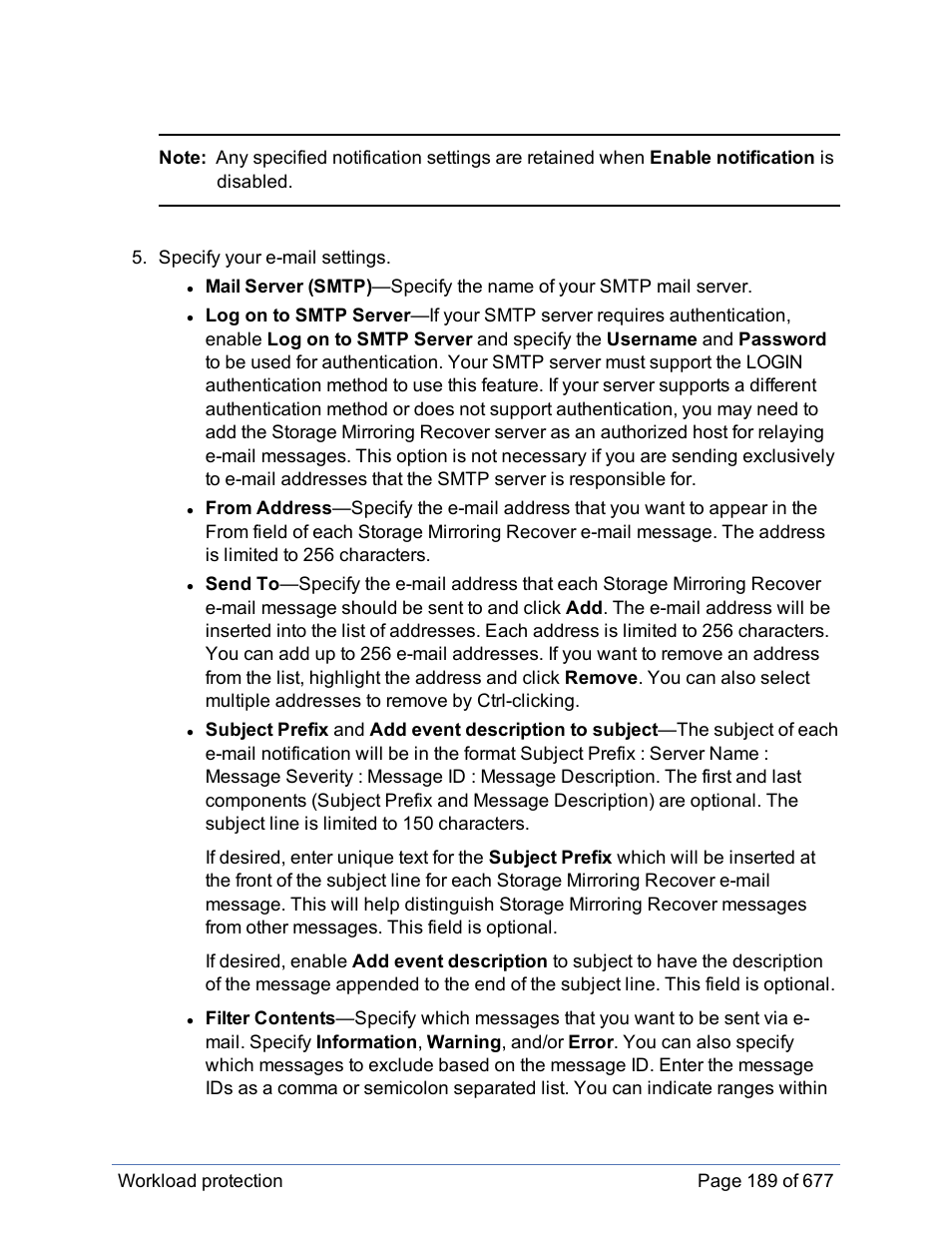 HP Storage Mirroring Software User Manual | Page 190 / 678