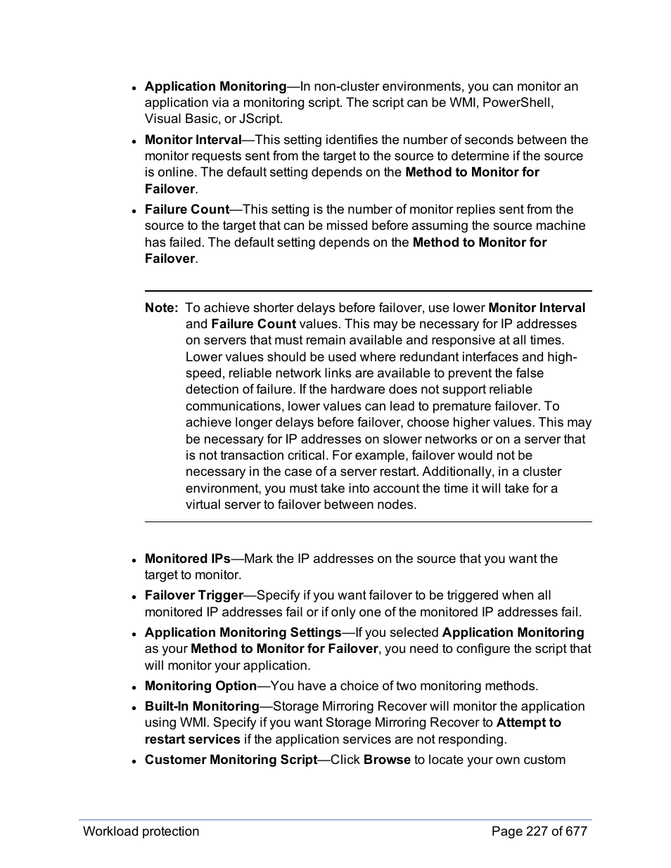 HP Storage Mirroring Software User Manual | Page 228 / 678