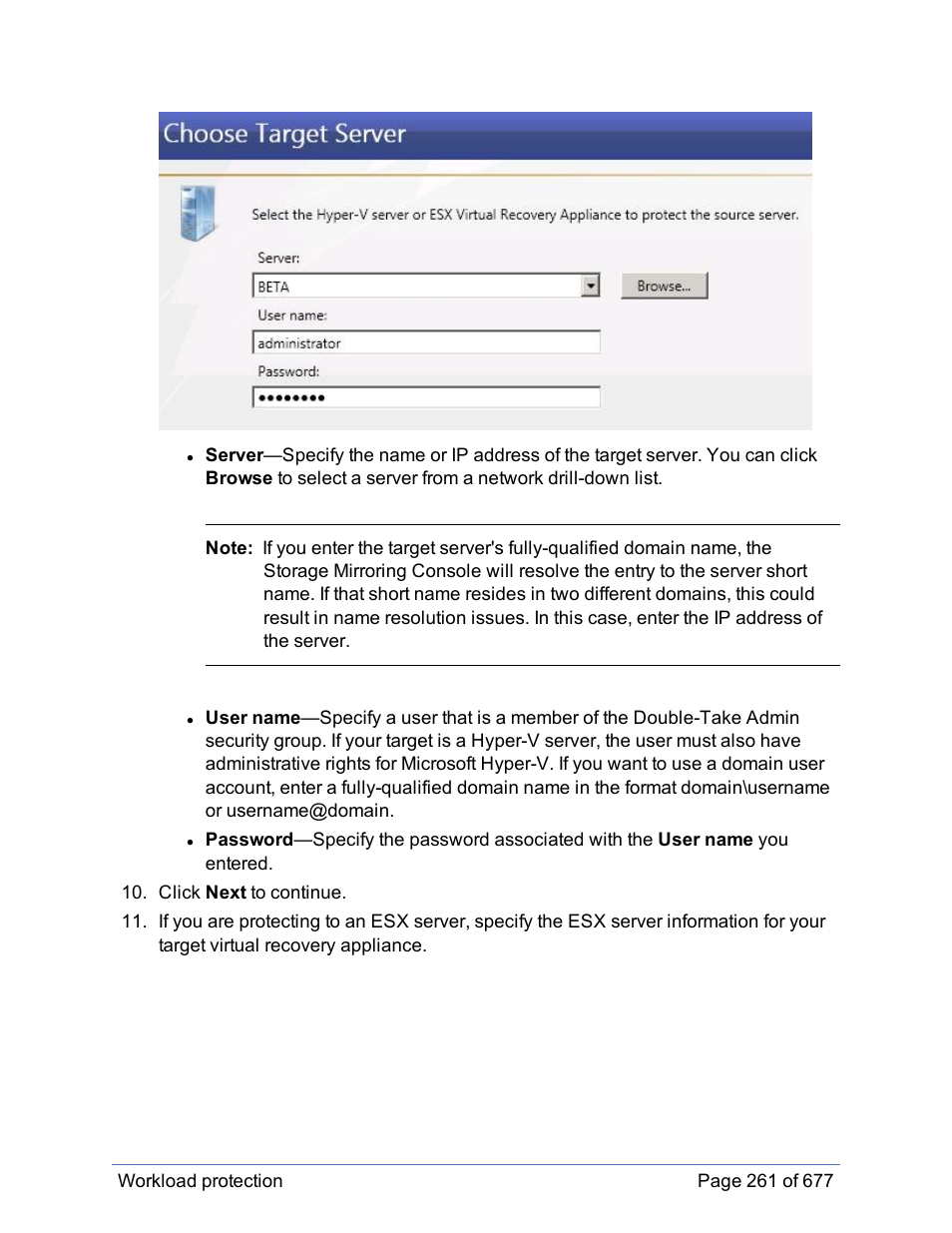 HP Storage Mirroring Software User Manual | Page 262 / 678