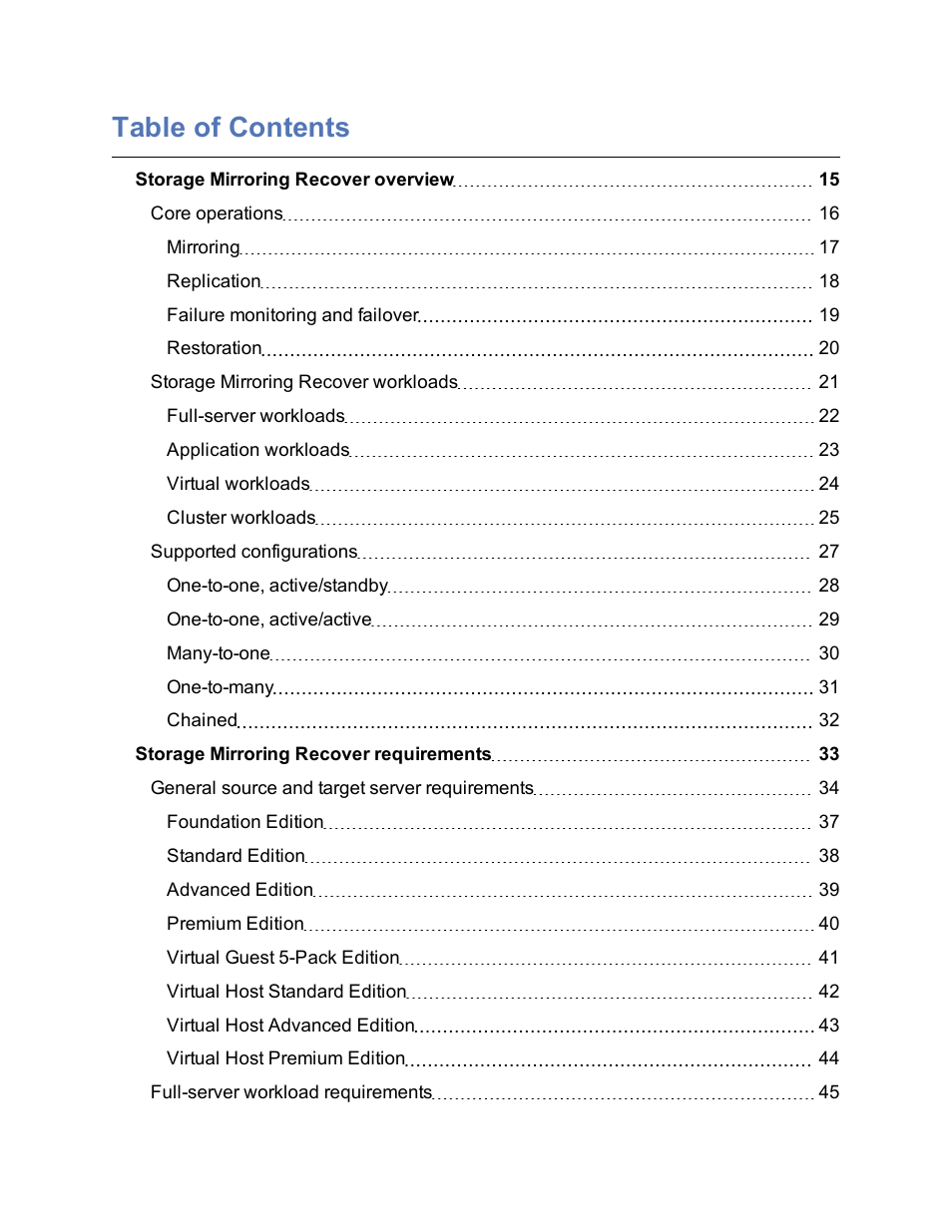 HP Storage Mirroring Software User Manual | Page 3 / 678