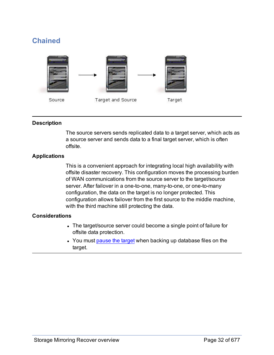 Chained | HP Storage Mirroring Software User Manual | Page 33 / 678