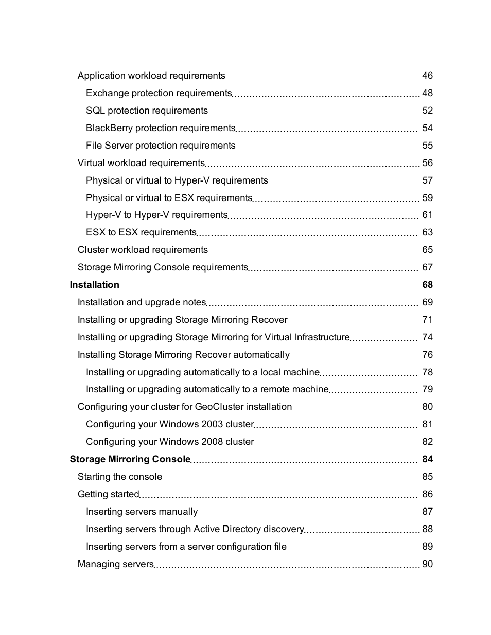 HP Storage Mirroring Software User Manual | Page 4 / 678