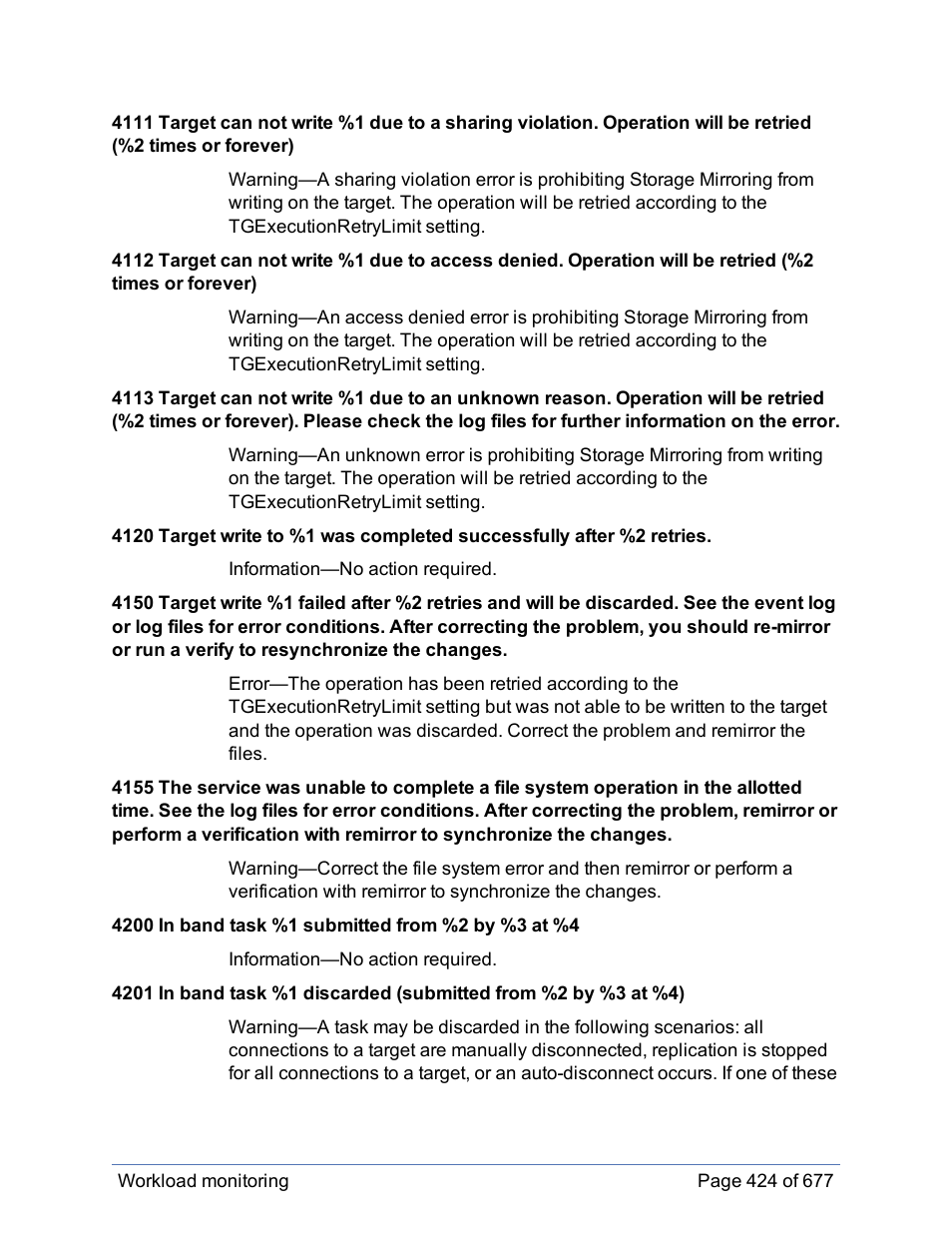 HP Storage Mirroring Software User Manual | Page 425 / 678