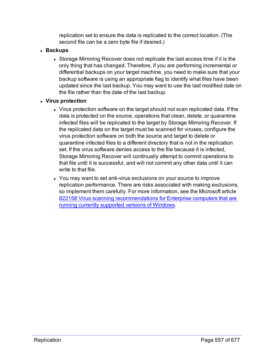 HP Storage Mirroring Software User Manual | Page 558 / 678