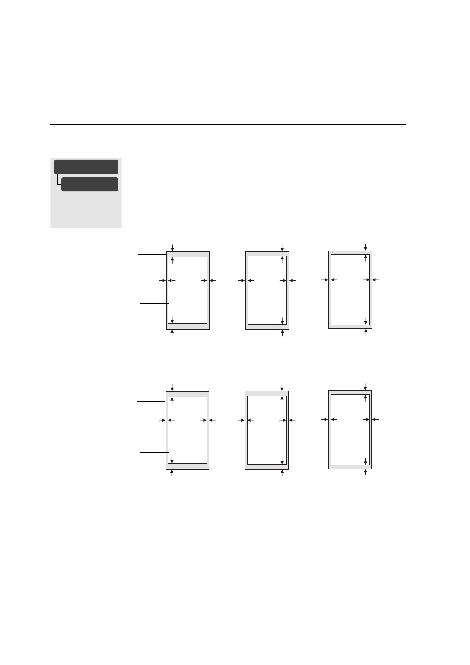 Adjusting margins for roll and sheet media, Adjusting margins for roll and sheet media 5-12, Roll media | Sheet media | HP Designjet 2500.3500cp Printer series User Manual | Page 138 / 340