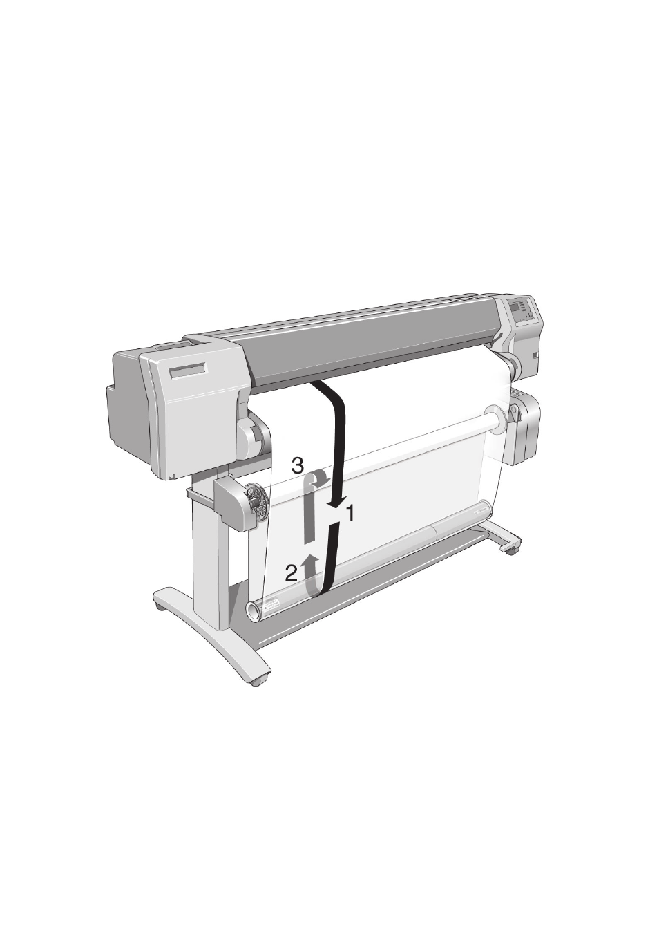The take up reel accessory | HP Designjet 2500.3500cp Printer series User Manual | Page 15 / 340