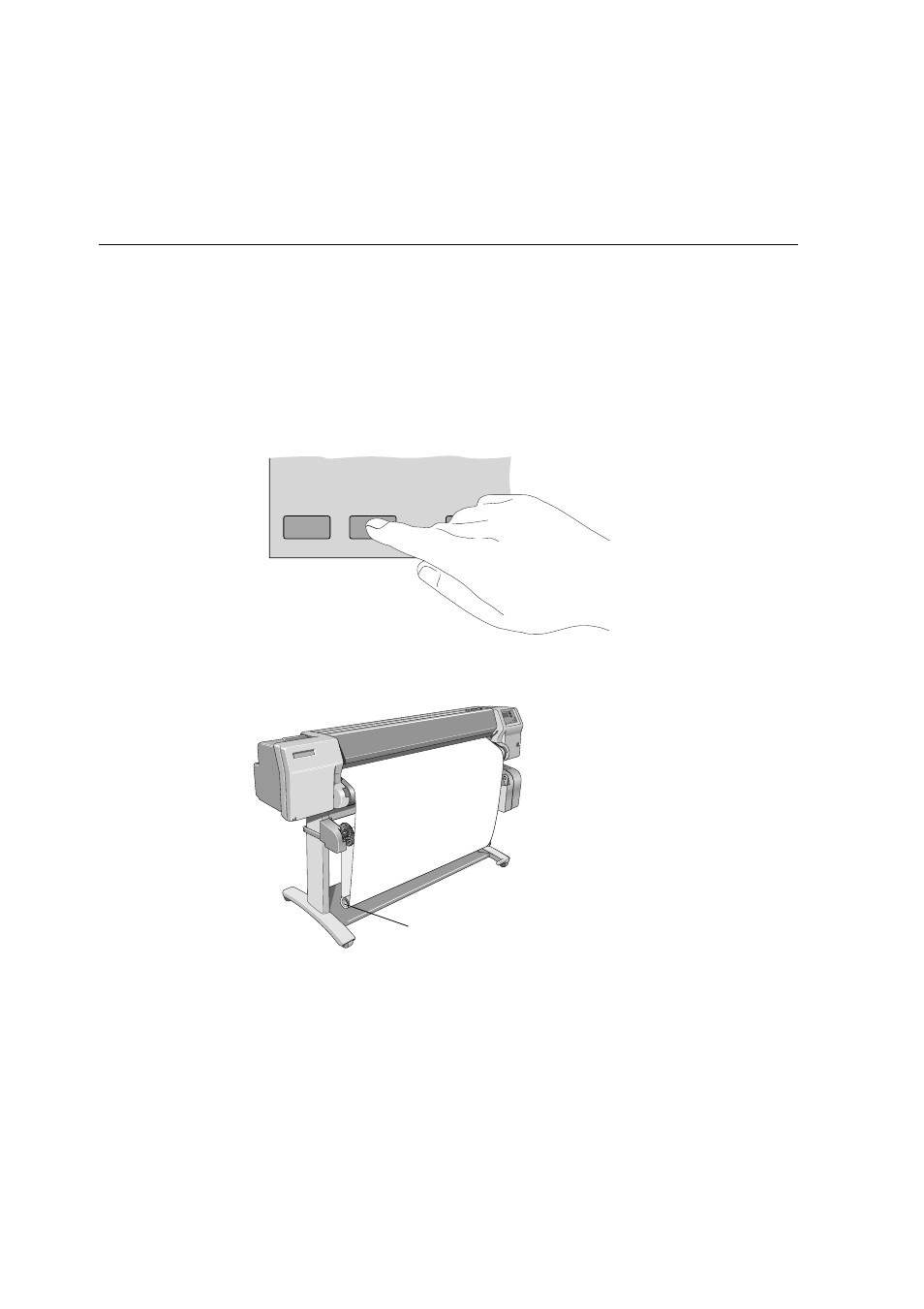 Unloading media from the take up reel accessory | HP Designjet 2500.3500cp Printer series User Manual | Page 76 / 340