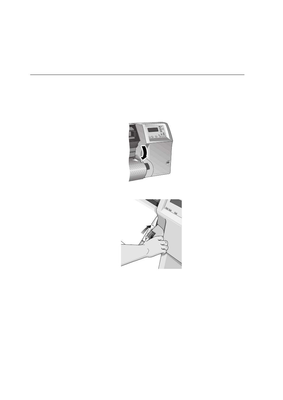 Removing a roll from the printer, Removing a roll from the printer 3-30 | HP Designjet 2500.3500cp Printer series User Manual | Page 80 / 340