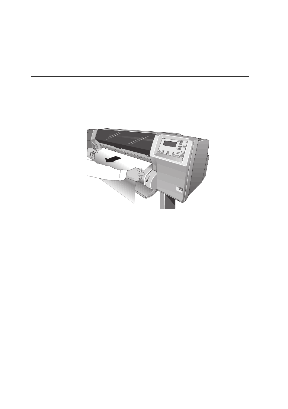 Unloading sheet media, Unloading sheet media 3-42 | HP Designjet 2500.3500cp Printer series User Manual | Page 92 / 340