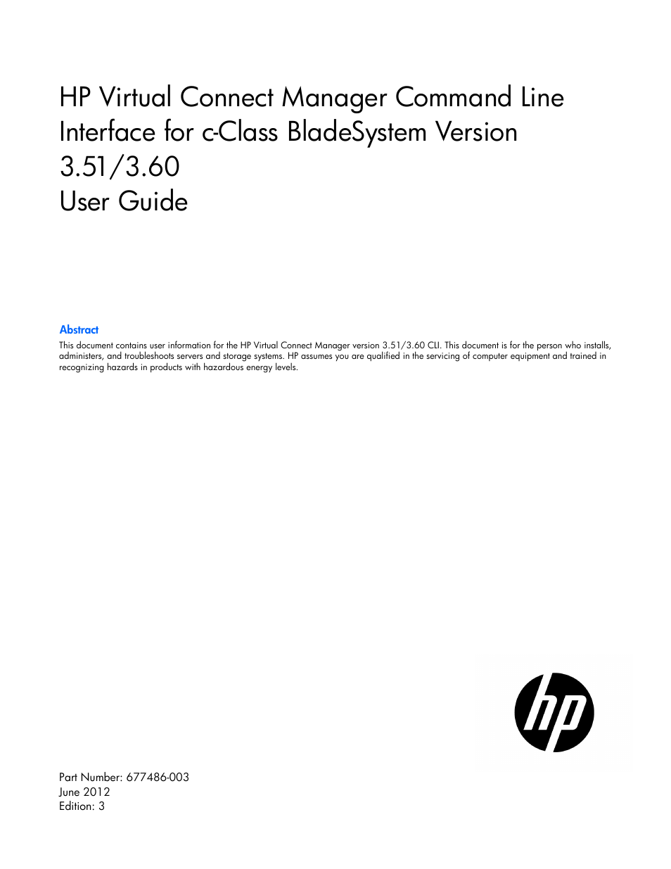 HP Virtual Connect 8Gb 24-port Fibre Channel Module for c-Class BladeSystem User Manual | 159 pages