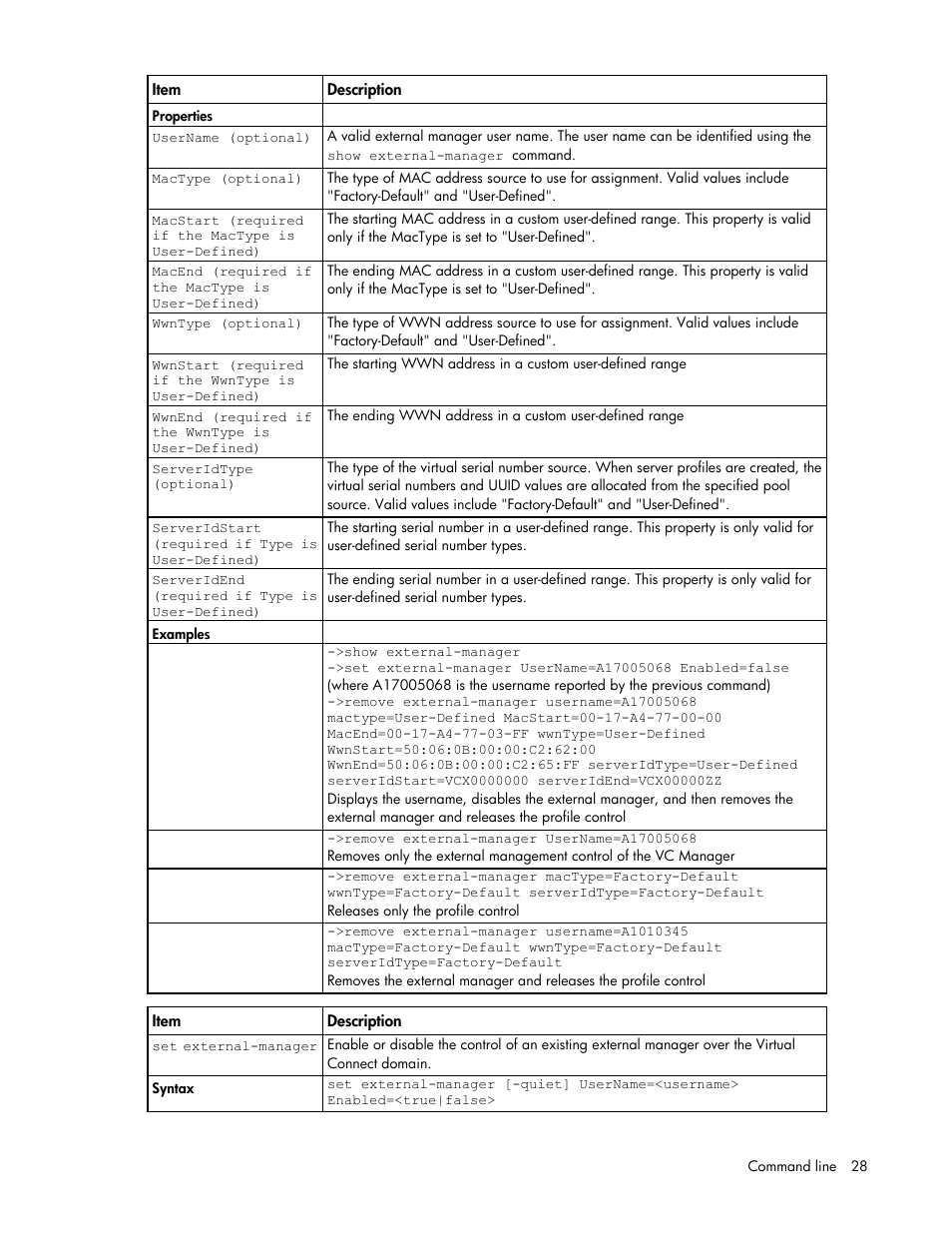 HP Virtual Connect 8Gb 24-port Fibre Channel Module for c-Class BladeSystem User Manual | Page 28 / 159