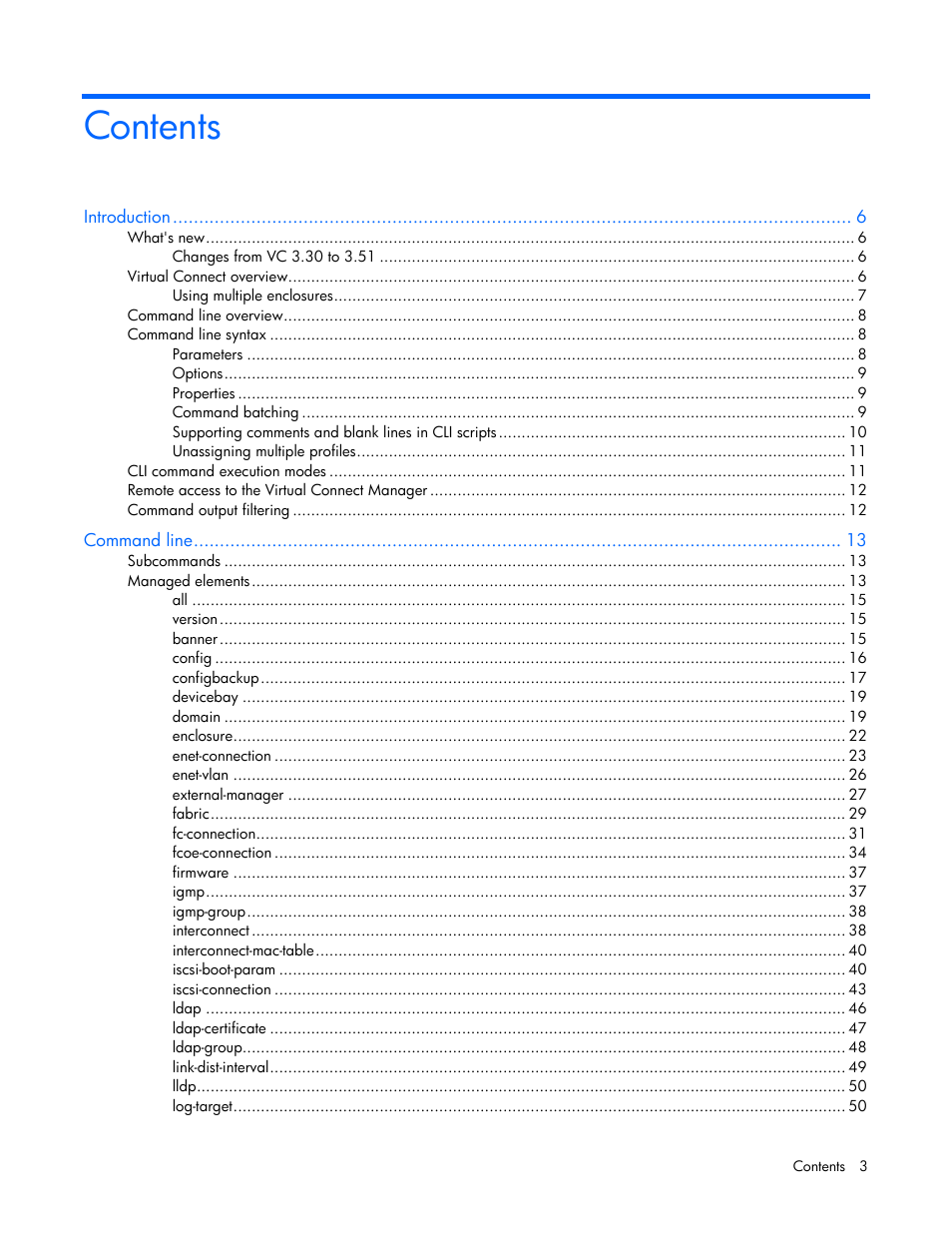 HP Virtual Connect 8Gb 24-port Fibre Channel Module for c-Class BladeSystem User Manual | Page 3 / 159