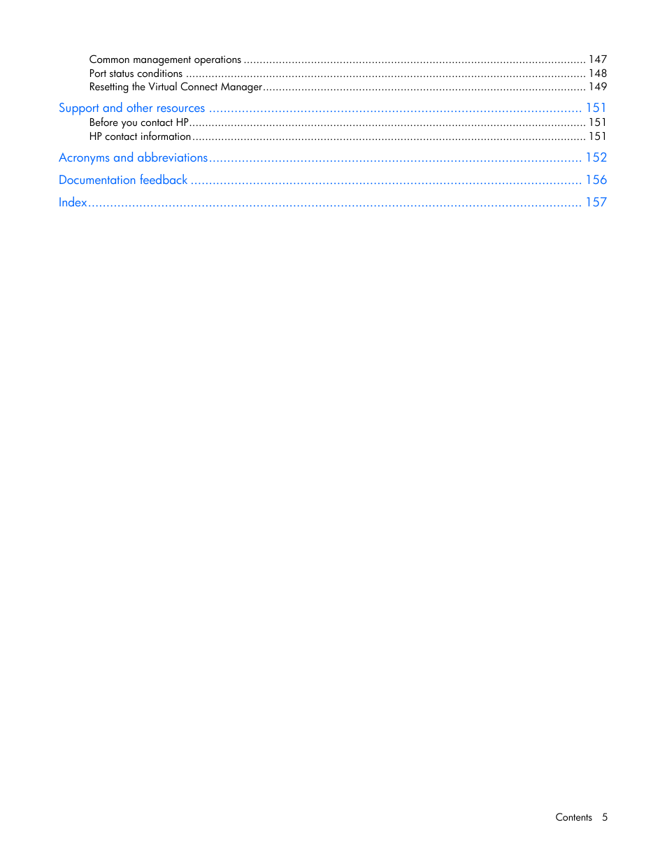 HP Virtual Connect 8Gb 24-port Fibre Channel Module for c-Class BladeSystem User Manual | Page 5 / 159