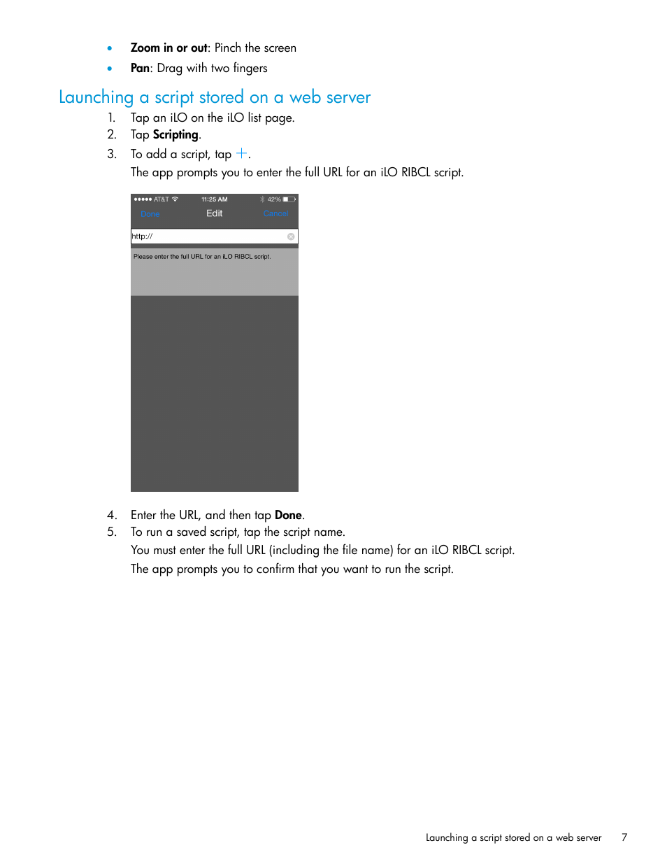 Launching a script stored on a web server | HP Integrated Lights-Out 4 User Manual | Page 7 / 9