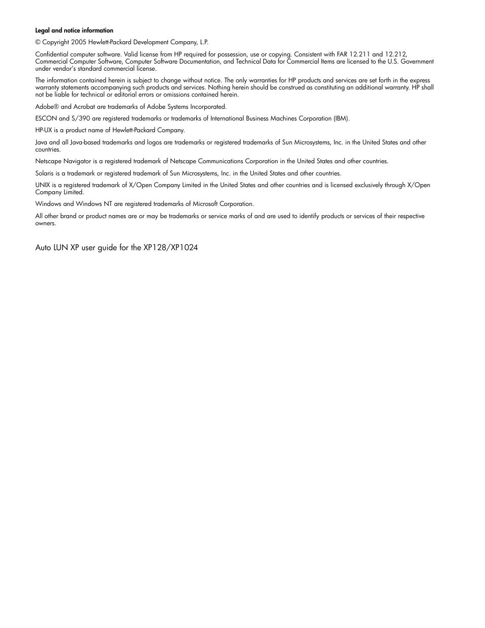 HP StorageWorks XP Remote Web Console Software User Manual | Page 2 / 56