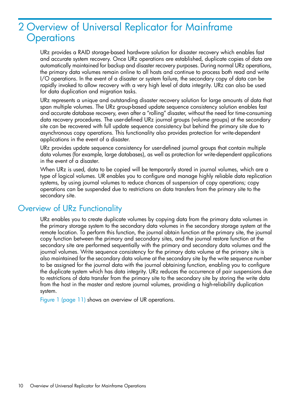 Overview of urz functionality | HP StorageWorks XP Remote Web Console Software User Manual | Page 10 / 203