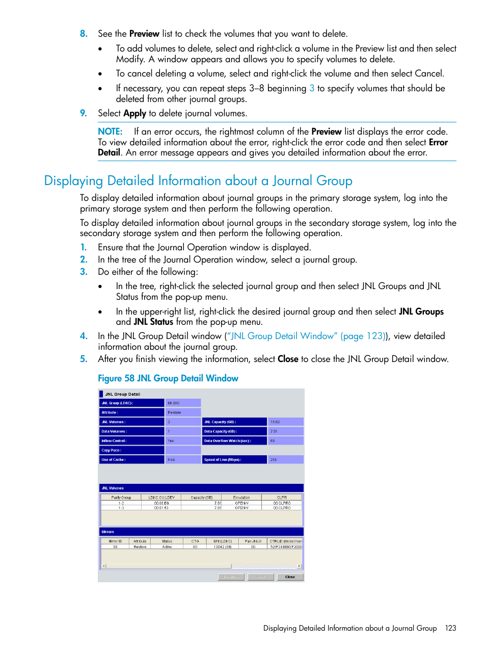 HP StorageWorks XP Remote Web Console Software User Manual | Page 123 / 203