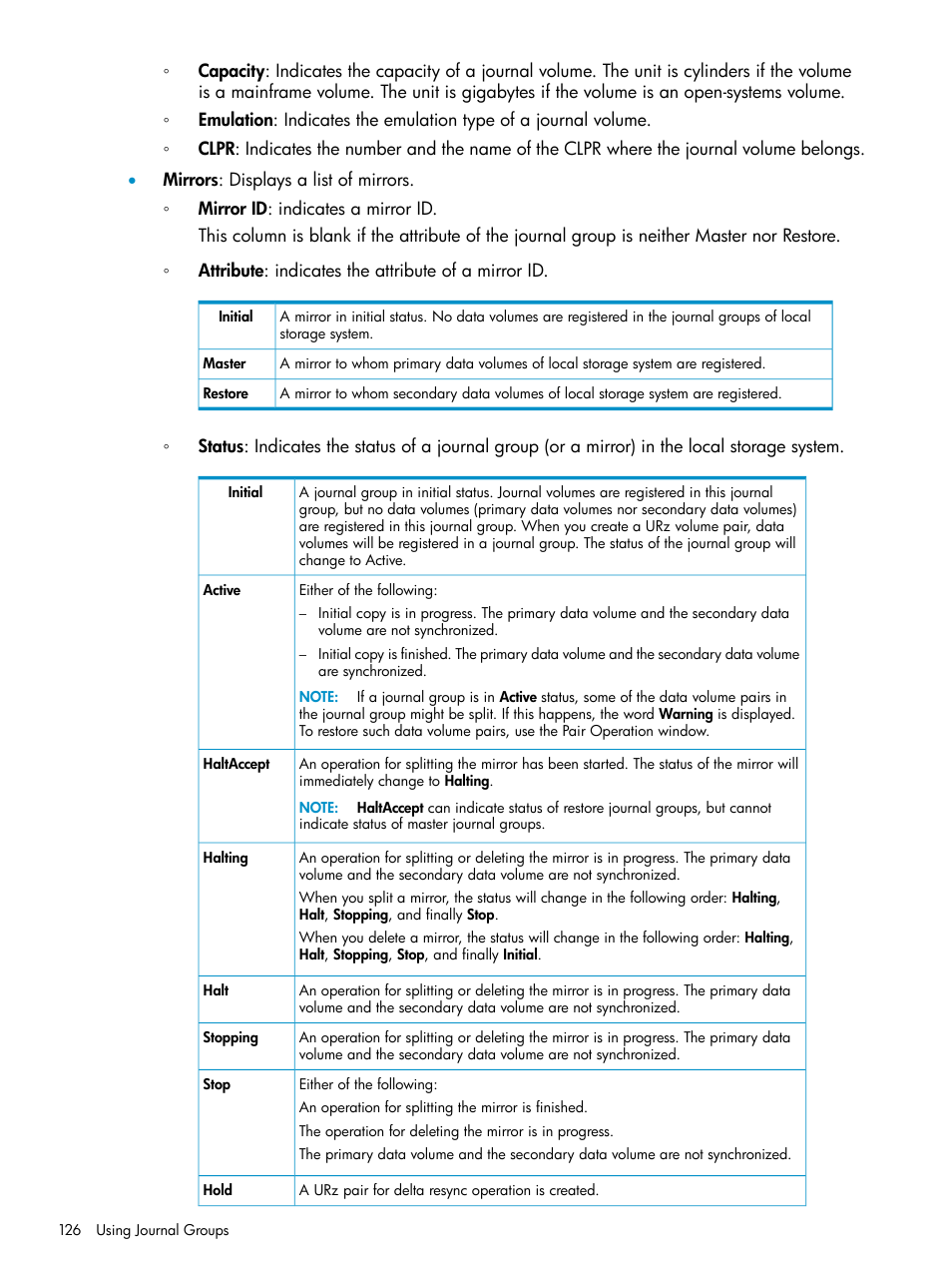 HP StorageWorks XP Remote Web Console Software User Manual | Page 126 / 203