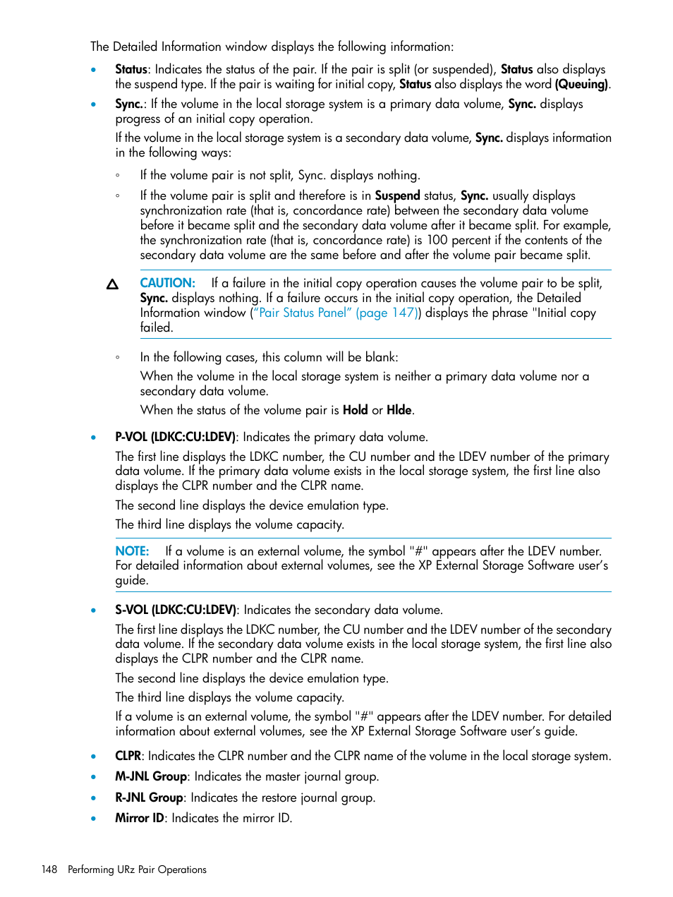 HP StorageWorks XP Remote Web Console Software User Manual | Page 148 / 203