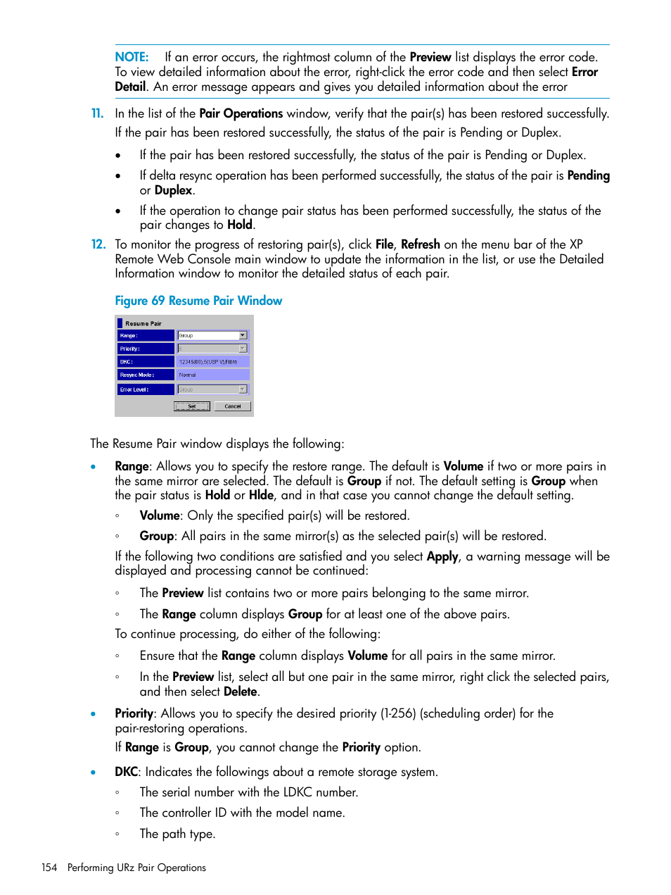 HP StorageWorks XP Remote Web Console Software User Manual | Page 154 / 203