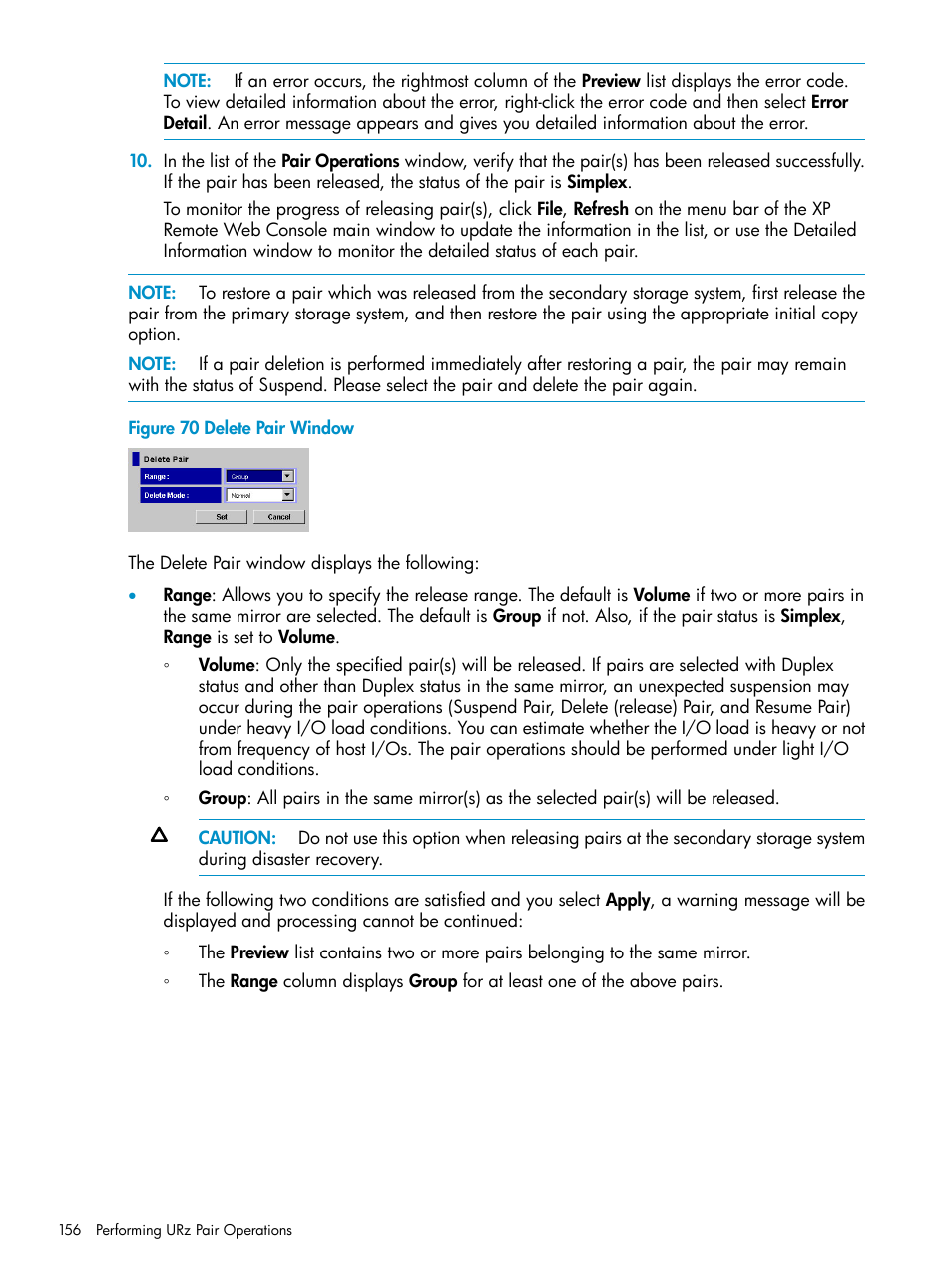 HP StorageWorks XP Remote Web Console Software User Manual | Page 156 / 203