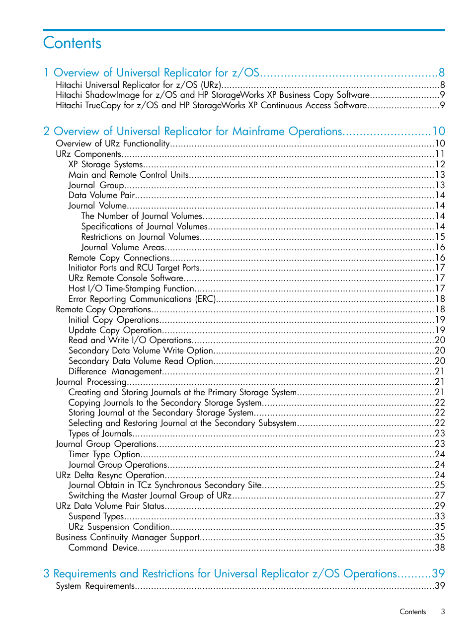 HP StorageWorks XP Remote Web Console Software User Manual | Page 3 / 203