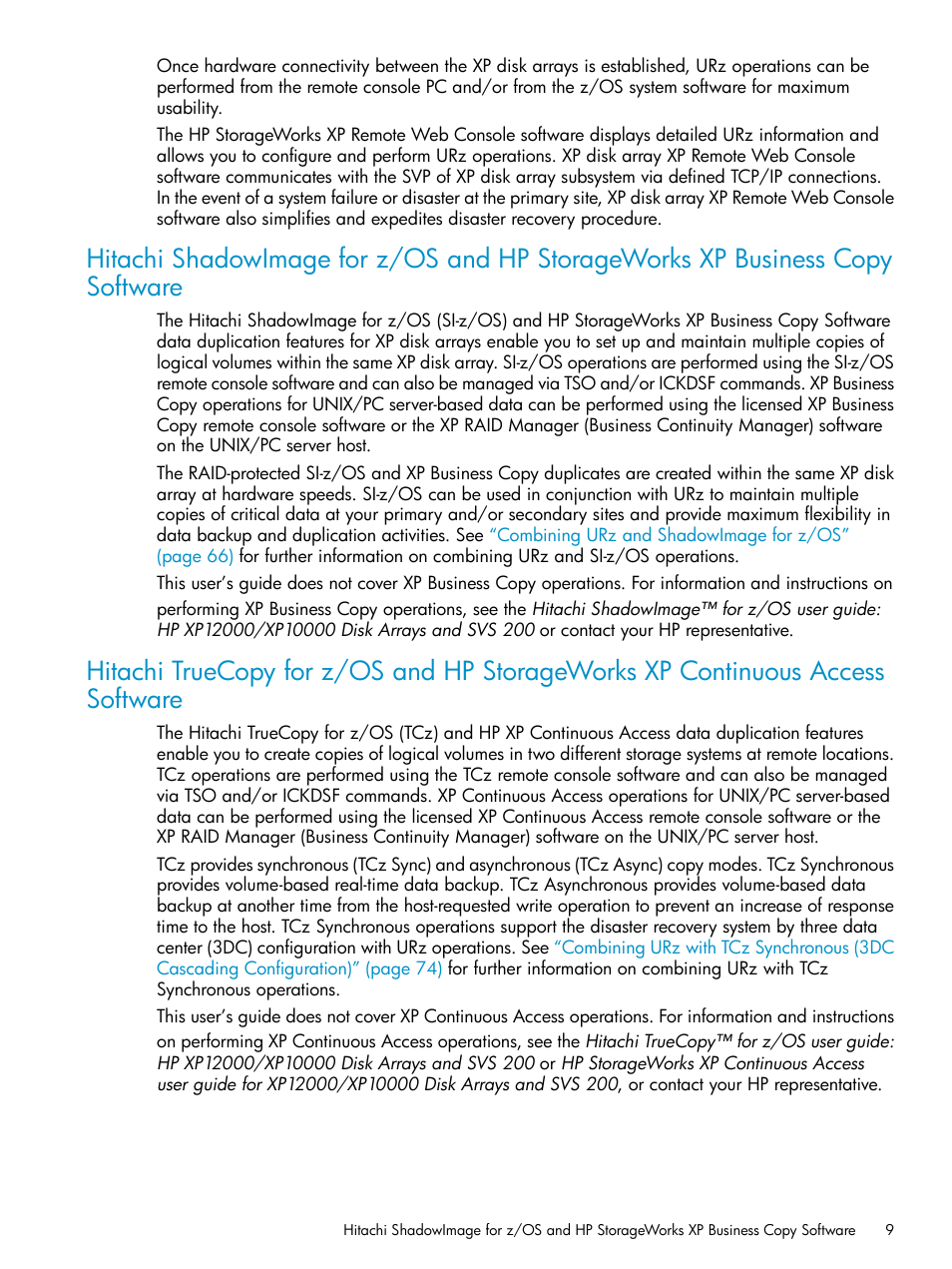 HP StorageWorks XP Remote Web Console Software User Manual | Page 9 / 203