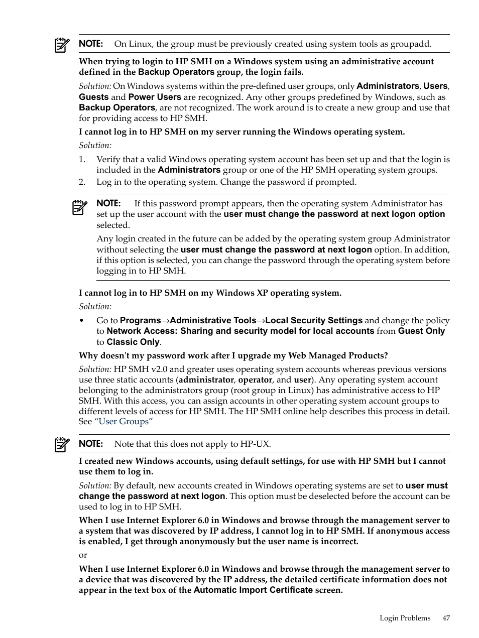 HP System Management Homepage-Software User Manual | Page 47 / 60
