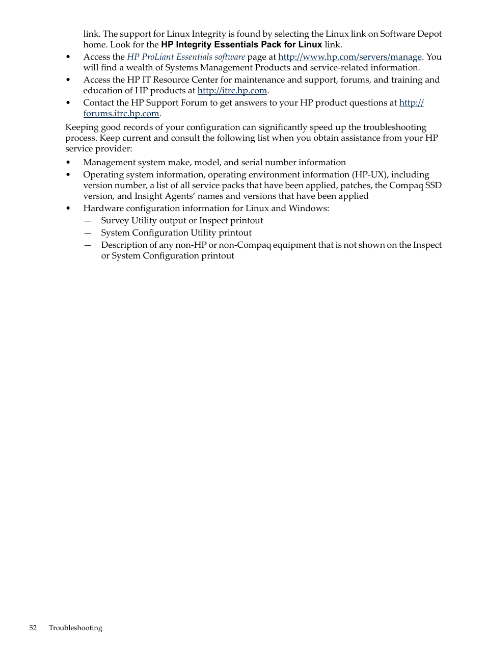 HP System Management Homepage-Software User Manual | Page 52 / 60