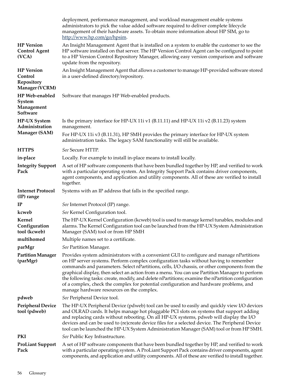 Hp-ux system administration manager, Hp web-enabled system management, Software | Hp web-enabled system management software, Ip address, Multihomed, Configuration, Hp web-enabled system, Management software, Web-enabled system management software | HP System Management Homepage-Software User Manual | Page 56 / 60