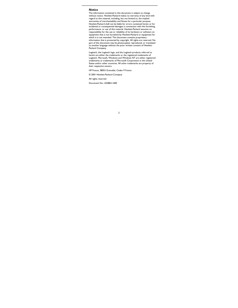 HP Two-button Mouse User Manual | Page 2 / 20