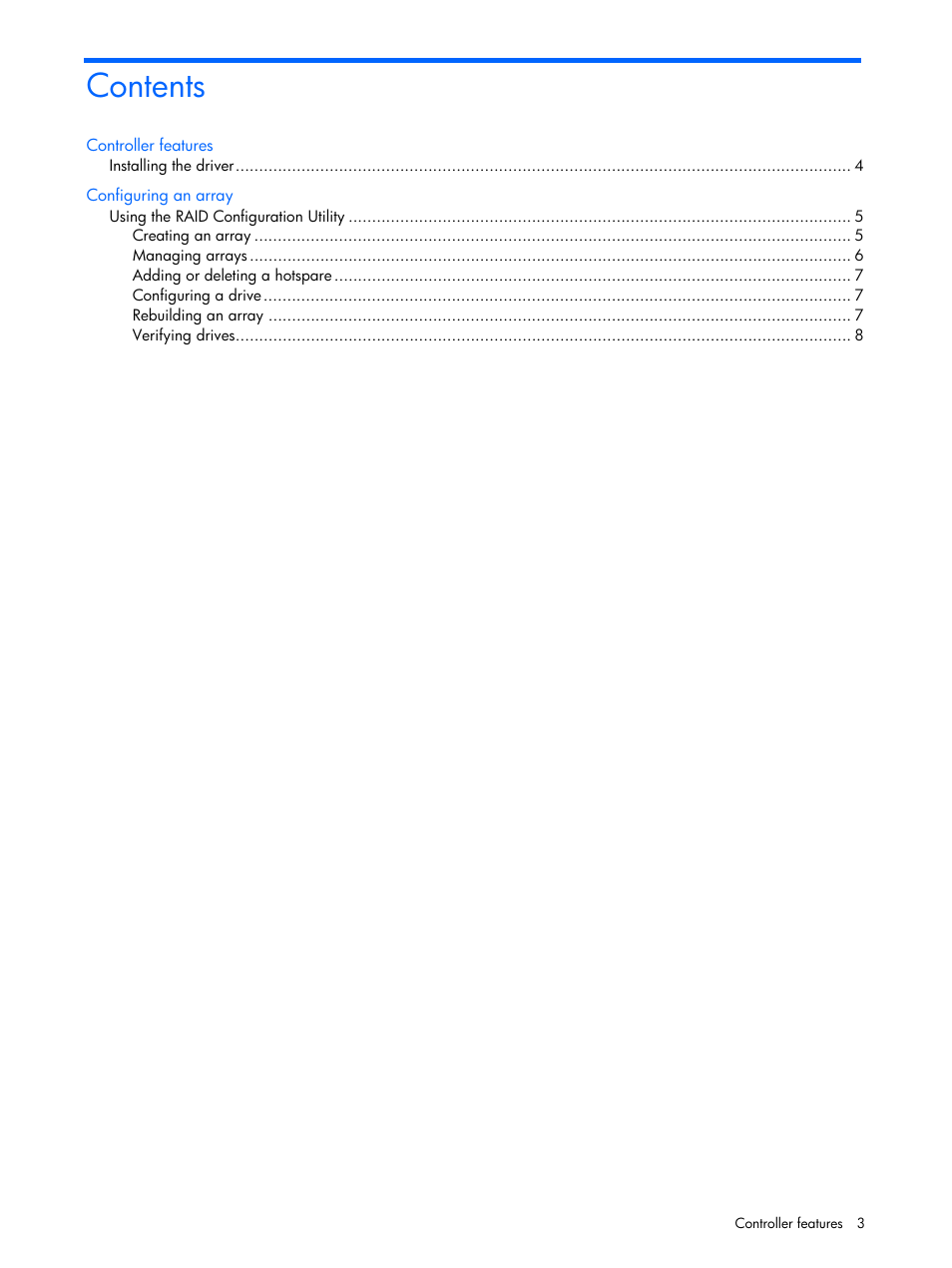 HP 6 Port SATA RAID Controller User Manual | Page 3 / 8