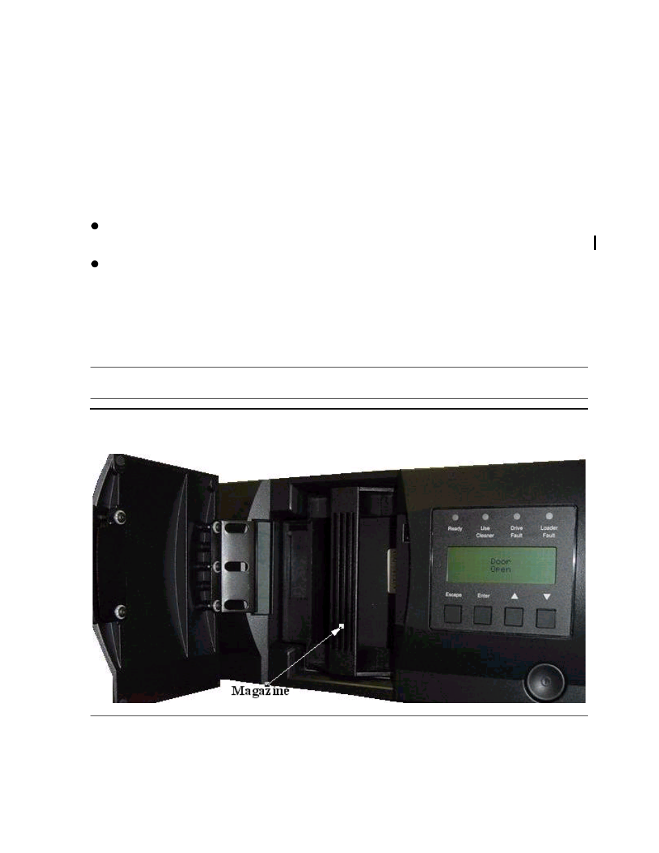 Inserting and removing tape cartridges, Figure 3-20, Tape magazine in place | HP Integrity NonStop H-Series User Manual | Page 53 / 76