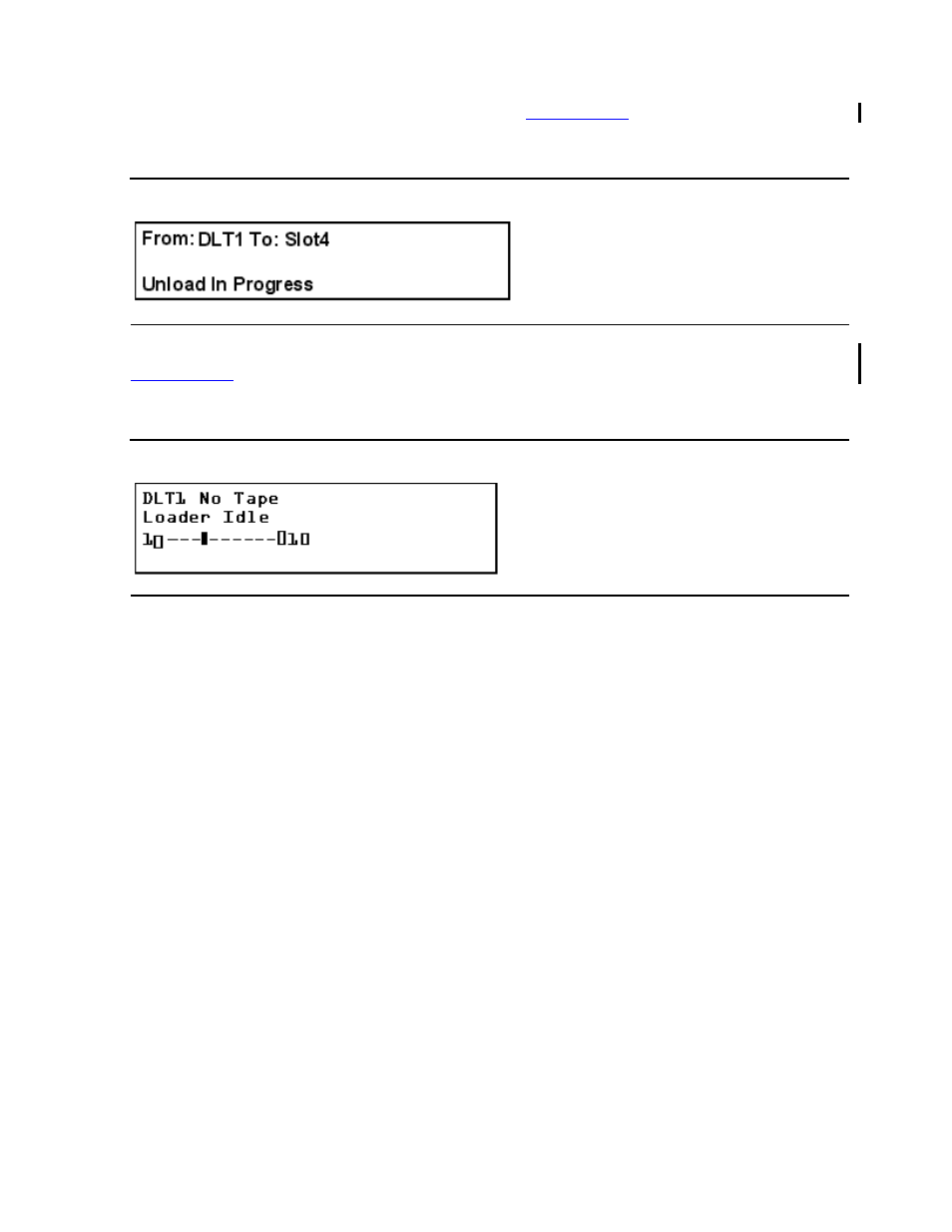Figure 3-28, Load/unload in progress screen, Figure 3-29 | Updated default screen | HP Integrity NonStop H-Series User Manual | Page 59 / 76