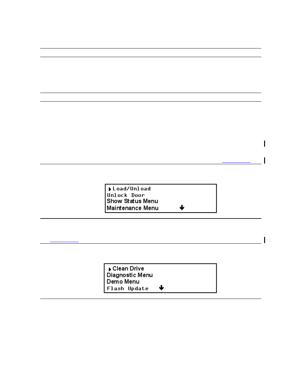 Running from the front panel, Figure 5-1, Main menu | Figure 5-2, Maintenance menu | HP Integrity NonStop H-Series User Manual | Page 66 / 76