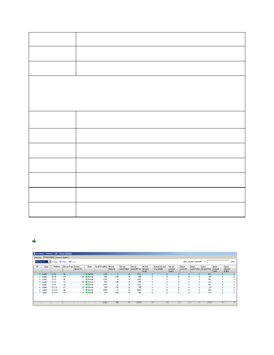 Displaying chunklet usage information | HP 3PAR Operating System Software User Manual | Page 174 / 475