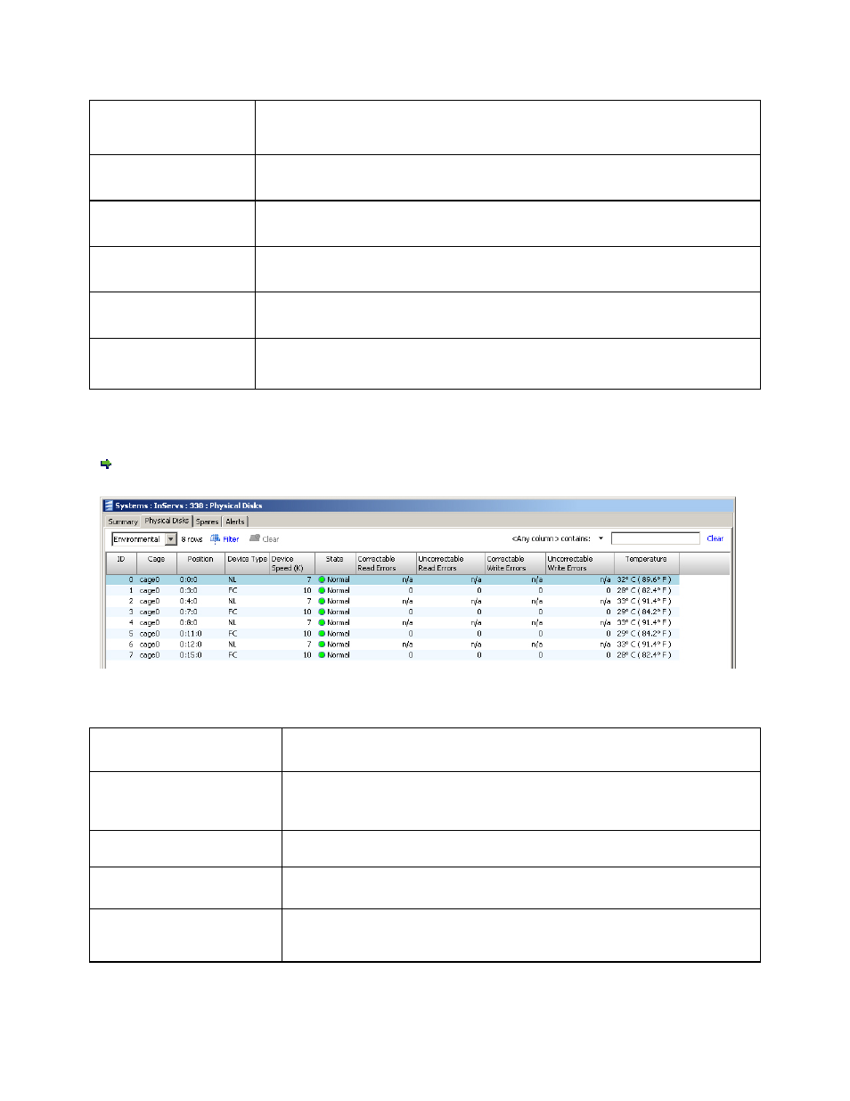 Displaying environmental information | HP 3PAR Operating System Software User Manual | Page 177 / 475