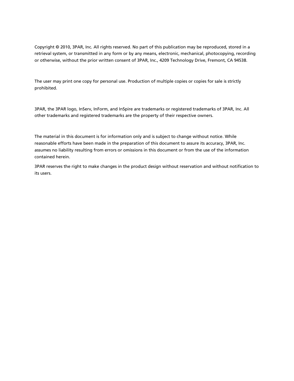 HP 3PAR Operating System Software User Manual | Page 2 / 475